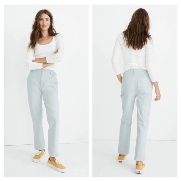 Madewell‎ Carpenter Relaxed straight Leg Pants Jean size 28 bohemian - Picture 1 of 16
